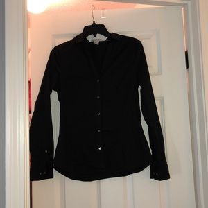 Black Button-Down With Collar